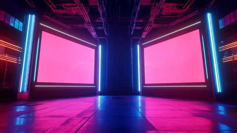 舞台灯光与双屏展示