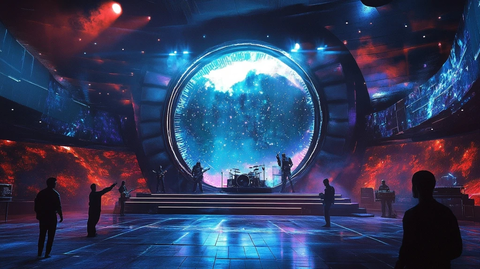 未来飞船舞台设计