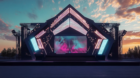 户外音乐节舞台LED屏幕设计