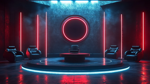 现代电视工作室舞台