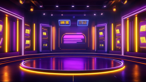 豪华电视游戏节目现场