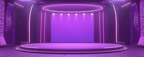 紫色圆形舞台背景