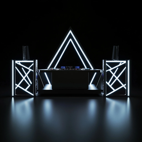 现代DJ台几何形状LED灯光