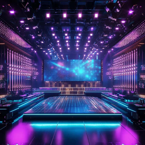 夜店LED屏幕与舞台