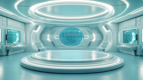 圆形舞台未来医疗实验室