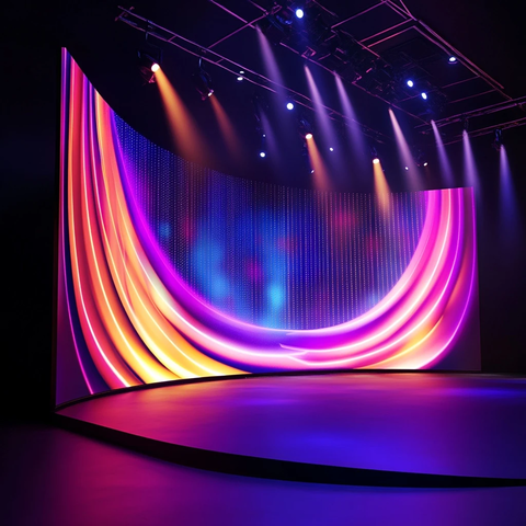 虚拟制作弧形LED舞台