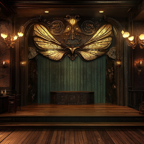 蜻蜓翅膀角落舞台