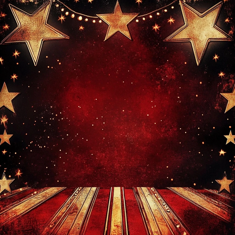 好莱坞主题生日邀请函模板