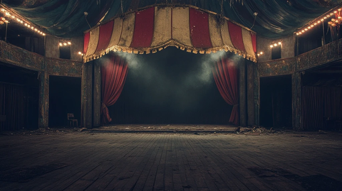 空荡的马戏团中心舞台