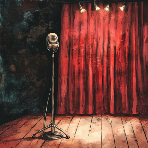 脱口秀表演现场