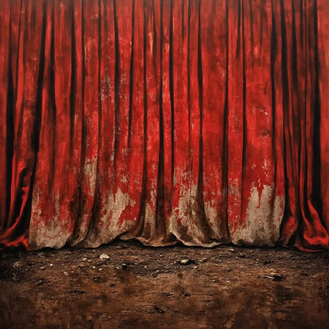 红丝绒剧场幕布
