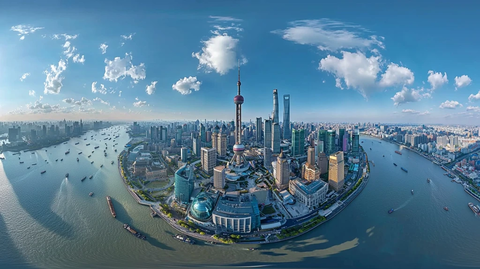 上海陆家嘴全景图