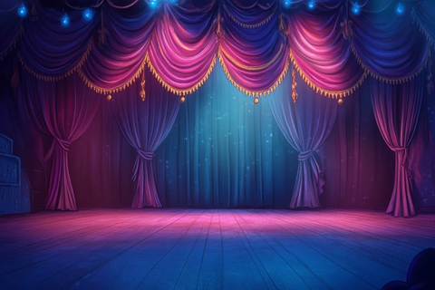 马戏团幕布背景