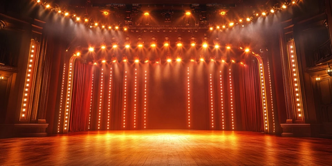 舞台灯光与复古风格