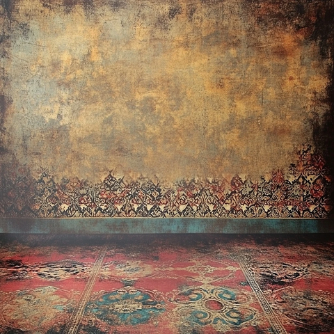 印度背景的复古风格