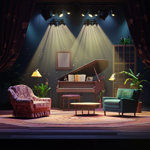 音乐剧舞台客厅道具装饰