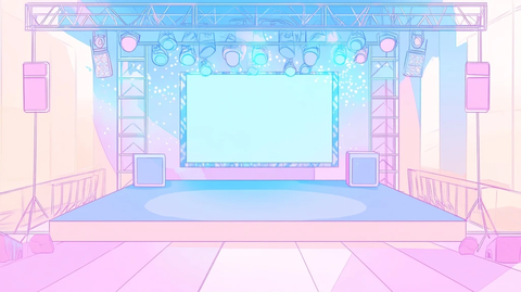 偶像演唱会舞台线稿