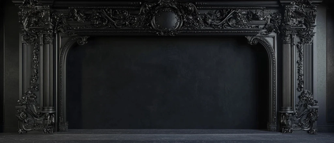 现代黑色巴洛克舞台框架