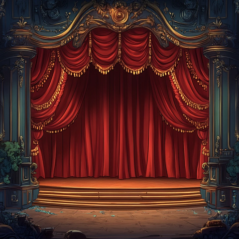 喜剧剧场舞台背景