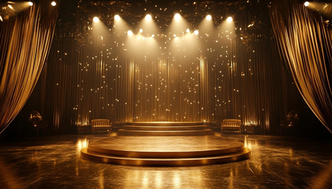 金色舞台与讲台