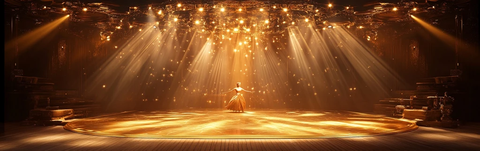 舞台上的男女舞者