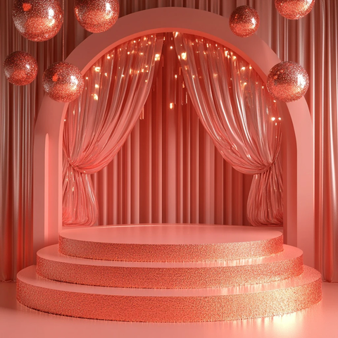 音乐厅讲台与亮片