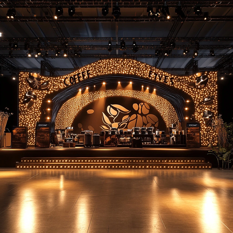 咖啡节比赛舞台LED背景