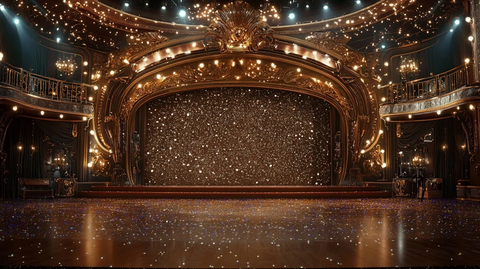 舞台灯光与背景