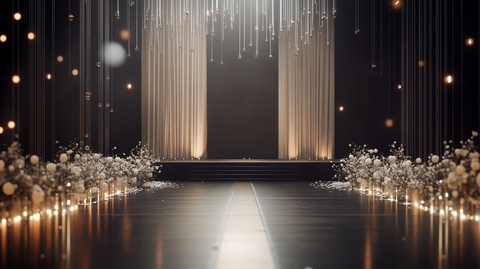 现代婚礼大厅背景