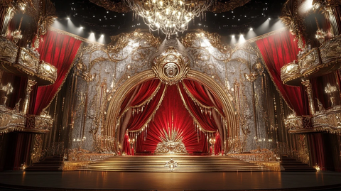 红白金奢华徽章