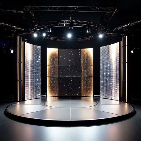 特别广播黑色背景分区墙