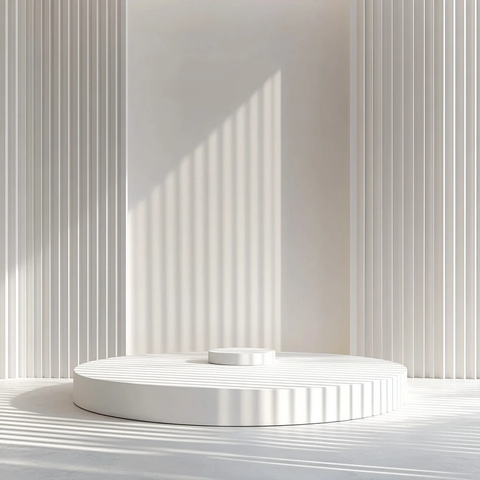 垂直条纹背景展示台