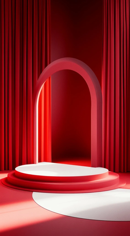 红色舞台展示平台