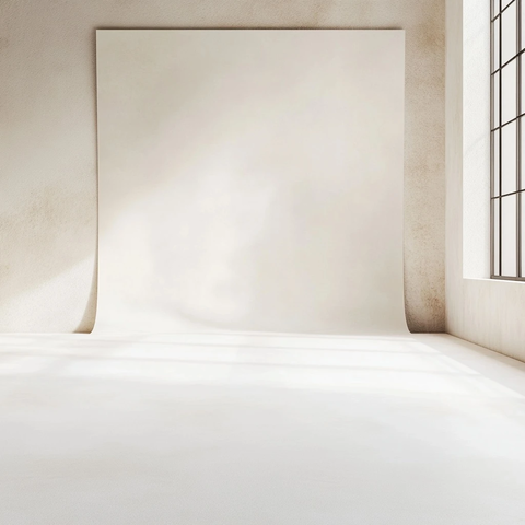 白色室内空置工作室背景