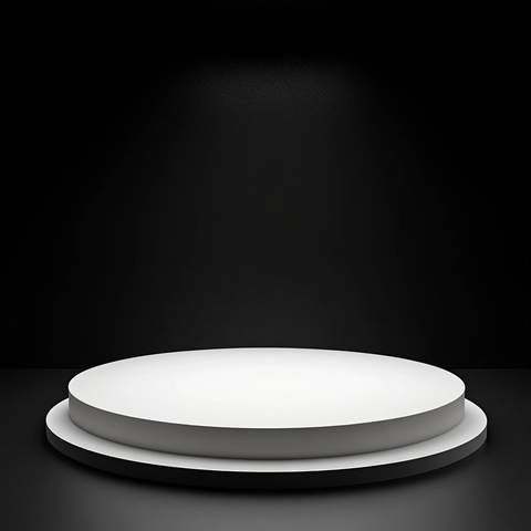 白色圆形舞台