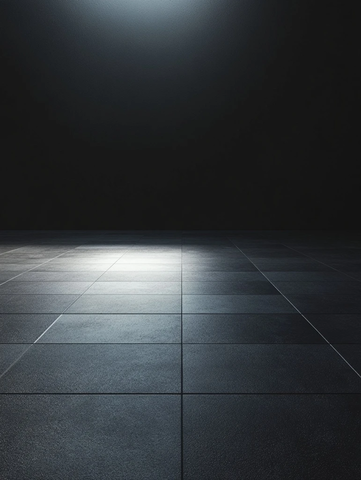 深灰地板空房间