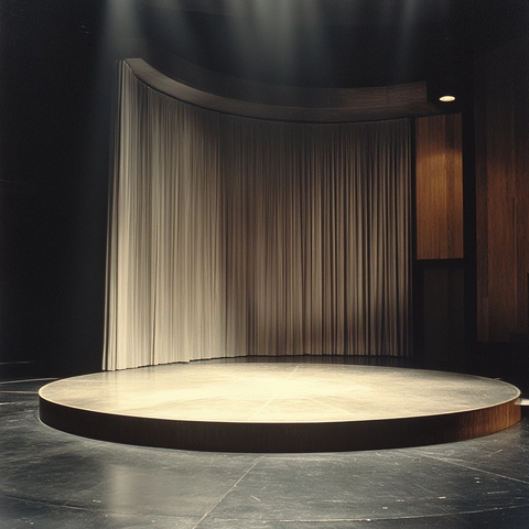 圆形舞台侧面视角