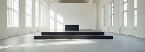 黑色讲台展示空间