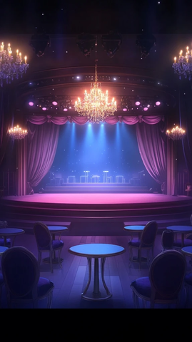 游轮舞台与圆桌