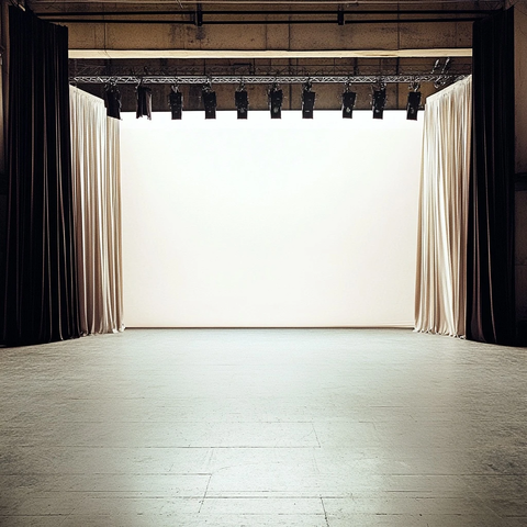 音乐会厅白色背景