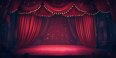 红色帷幕揭开特别演出