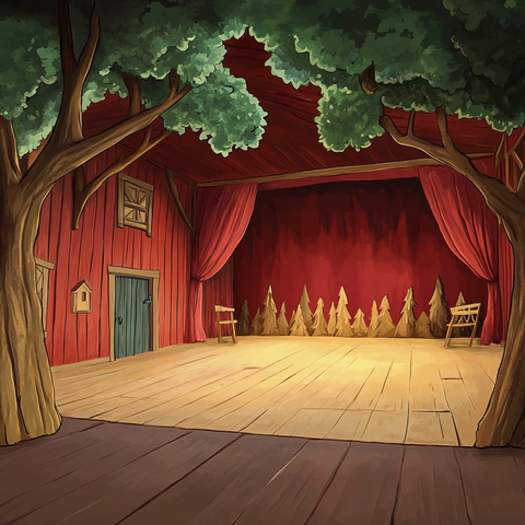 舞台森林场景