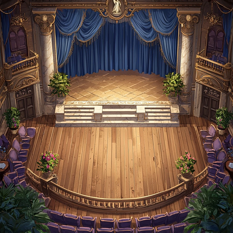 19世纪欧洲剧院舞台