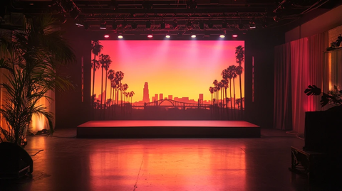 舞台上的洛杉矶剪影