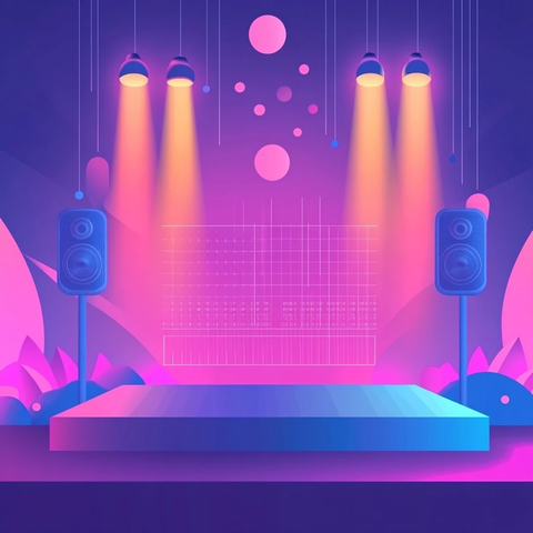 舞台派对操作图背景