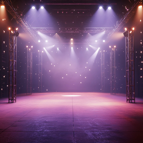 舞台灯光夜景