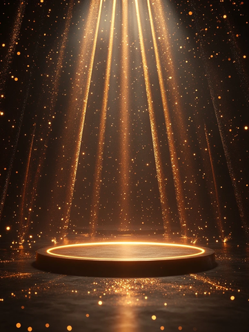 舞台中央圆形讲台