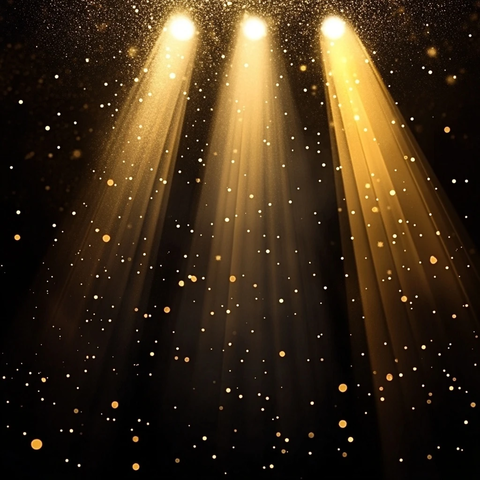 剧院灯光与金色闪耀