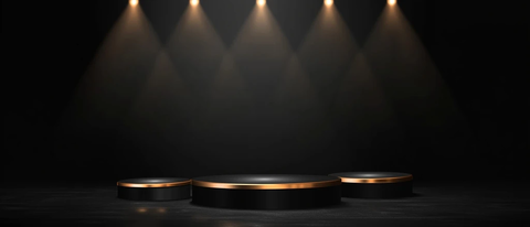 黑色舞台背景产品展示