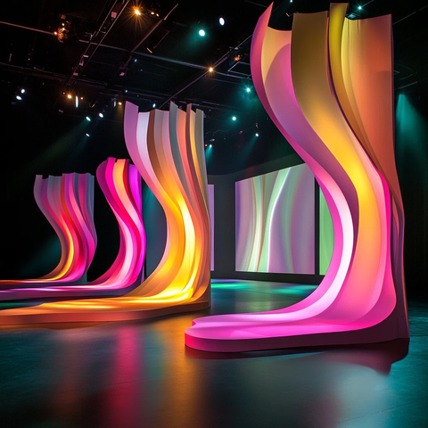 有机曲线舞台设计